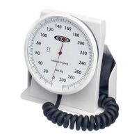 Accoson 6 inch Aneroid Sphygmomanometer Desk Model with Adult Velcro Cuff 